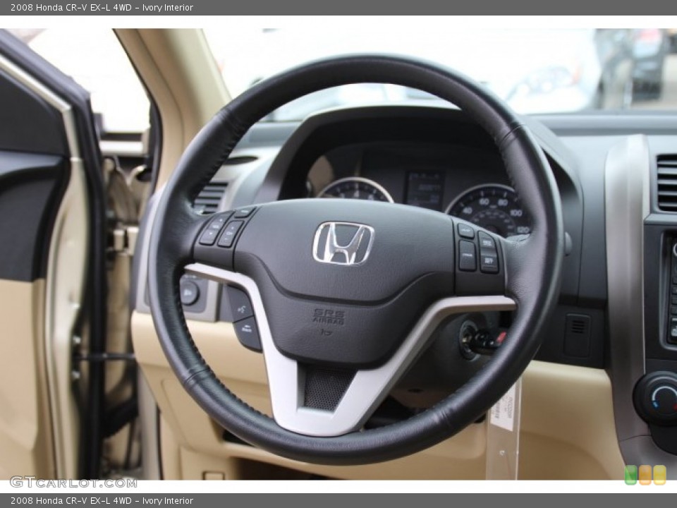 Ivory Interior Steering Wheel for the 2008 Honda CR-V EX-L 4WD #78252652