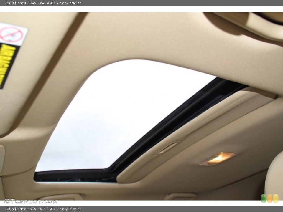 Ivory Interior Sunroof for the 2008 Honda CR-V EX-L 4WD #78252677
