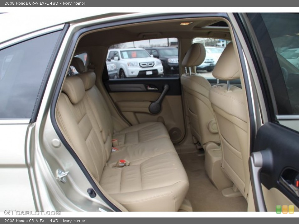 Ivory Interior Rear Seat for the 2008 Honda CR-V EX-L 4WD #78252728