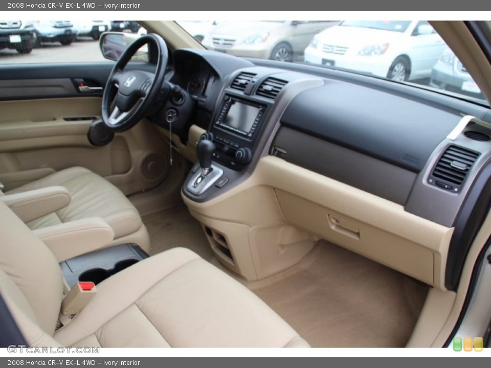 Ivory Interior Dashboard for the 2008 Honda CR-V EX-L 4WD #78252760