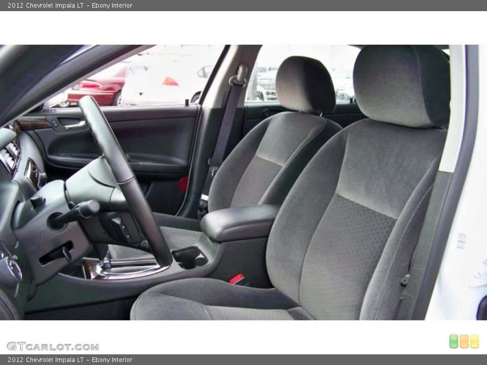 Ebony Interior Front Seat for the 2012 Chevrolet Impala LT #78253497