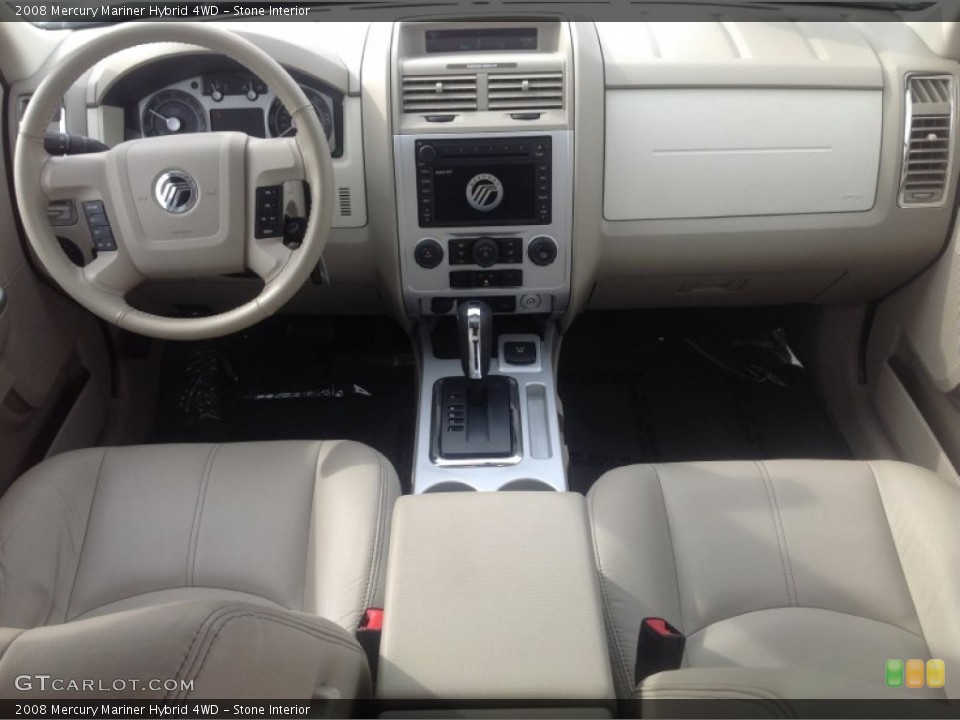 Stone Interior Dashboard for the 2008 Mercury Mariner Hybrid 4WD #78253800