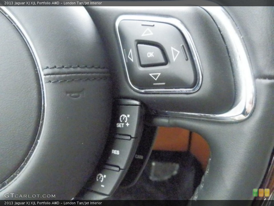 London Tan/Jet Interior Controls for the 2013 Jaguar XJ XJL Portfolio AWD #78254455