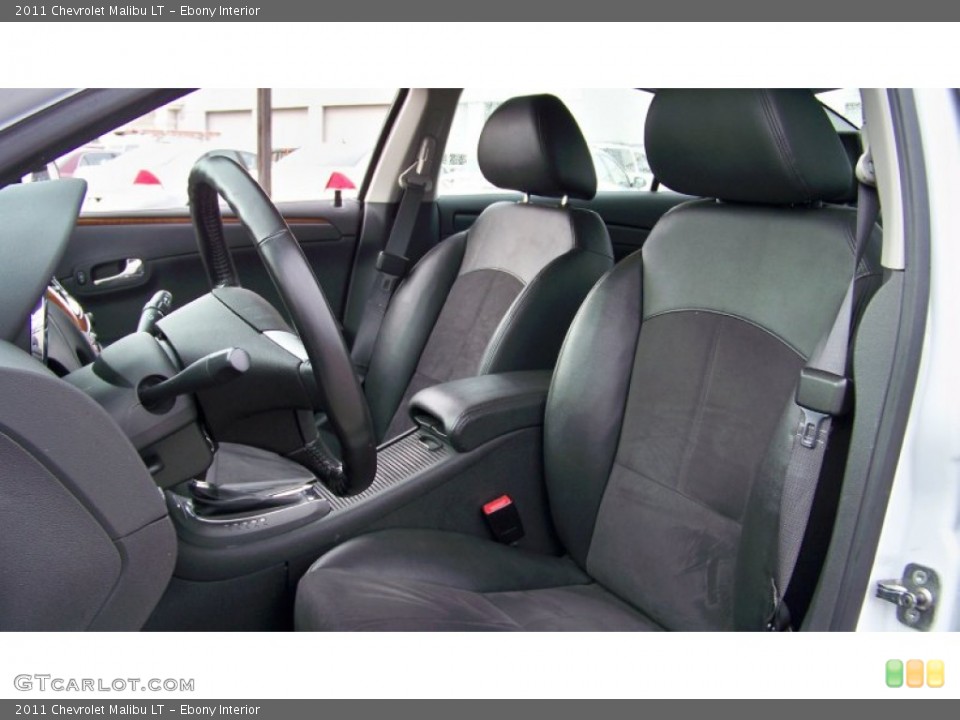 Ebony Interior Front Seat for the 2011 Chevrolet Malibu LT #78254478