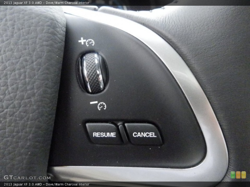 Dove/Warm Charcoal Interior Controls for the 2013 Jaguar XF 3.0 AWD #78254758