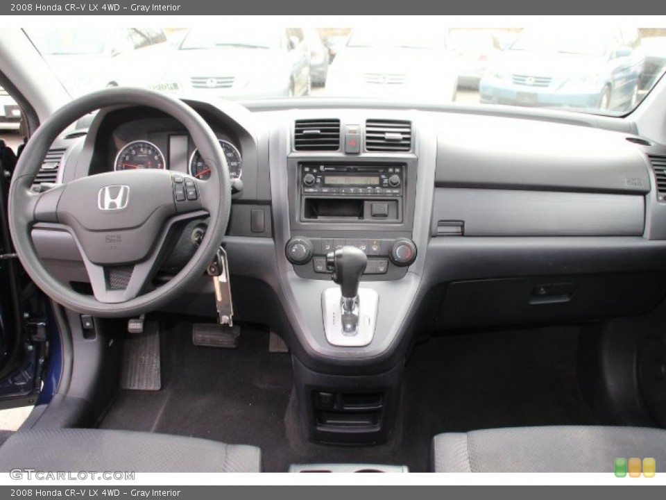 Gray Interior Dashboard for the 2008 Honda CR-V LX 4WD #78254785