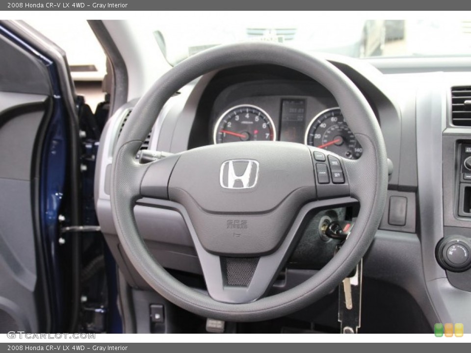 Gray Interior Steering Wheel for the 2008 Honda CR-V LX 4WD #78254824