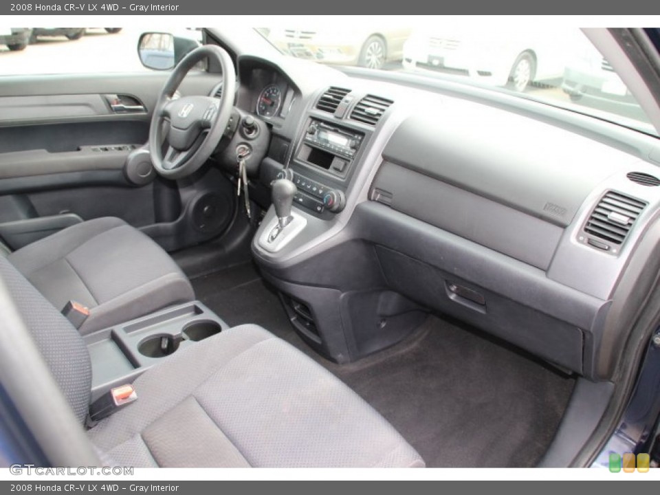 Gray Interior Dashboard for the 2008 Honda CR-V LX 4WD #78254908