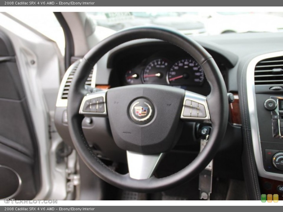 Ebony/Ebony Interior Steering Wheel for the 2008 Cadillac SRX 4 V6 AWD #78255221