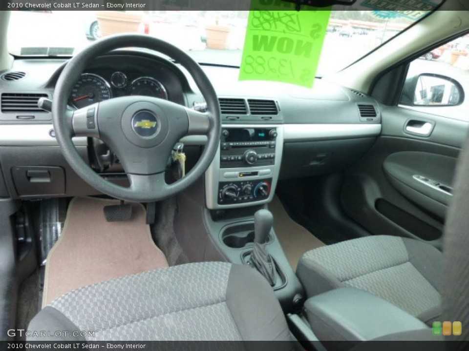 Ebony Interior Prime Interior for the 2010 Chevrolet Cobalt LT Sedan #78255222