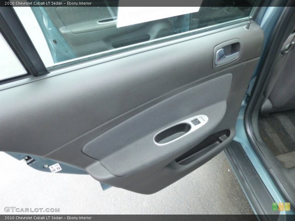 Ebony Interior Door Panel for the 2010 Chevrolet Cobalt LT Sedan #78255238