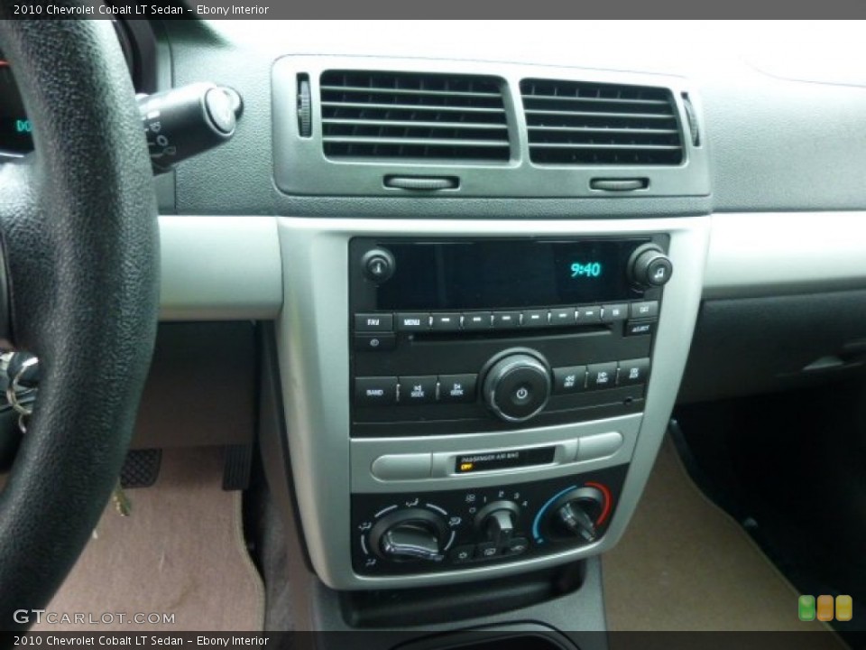 Ebony Interior Controls for the 2010 Chevrolet Cobalt LT Sedan #78255307