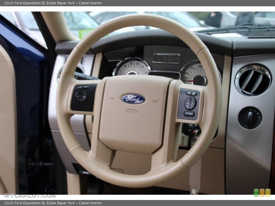 Camel Interior Steering Wheel for the 2010 Ford Expedition EL Eddie Bauer 4x4 #78255598