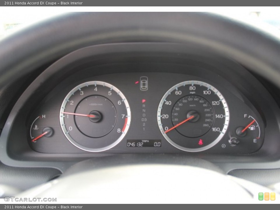 Black Interior Gauges for the 2011 Honda Accord EX Coupe #78255970