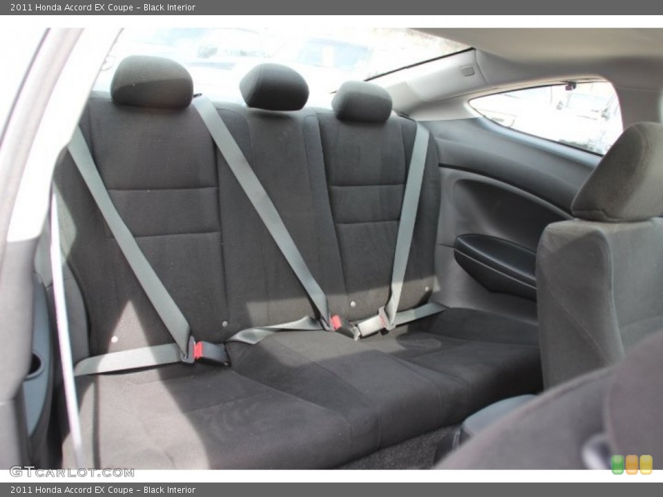 Black Interior Rear Seat for the 2011 Honda Accord EX Coupe #78256024