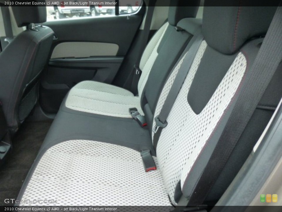 Jet Black/Light Titanium Interior Rear Seat for the 2010 Chevrolet Equinox LS AWD #78256318