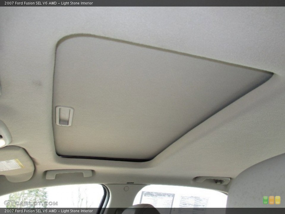 Light Stone Interior Sunroof for the 2007 Ford Fusion SEL V6 AWD #78256837