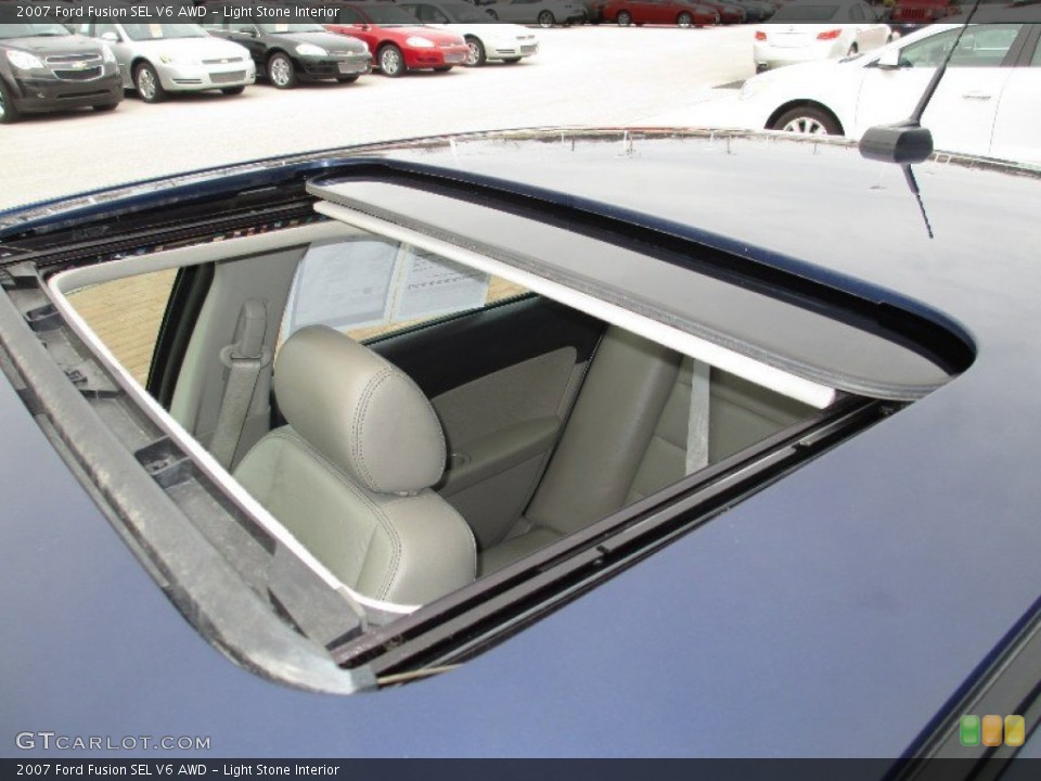 Light Stone Interior Sunroof for the 2007 Ford Fusion SEL V6 AWD #78256852