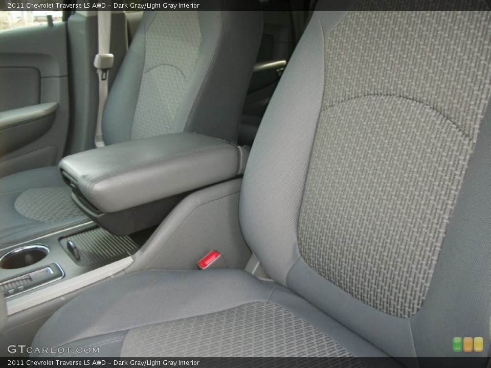 Dark Gray/Light Gray Interior Front Seat for the 2011 Chevrolet Traverse LS AWD #78257629