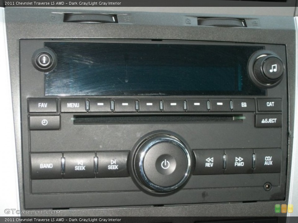 Dark Gray/Light Gray Interior Audio System for the 2011 Chevrolet Traverse LS AWD #78257725