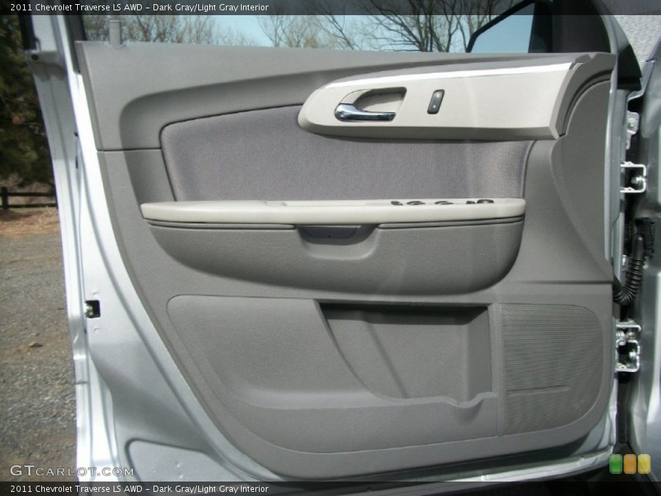 Dark Gray/Light Gray Interior Door Panel for the 2011 Chevrolet Traverse LS AWD #78257776