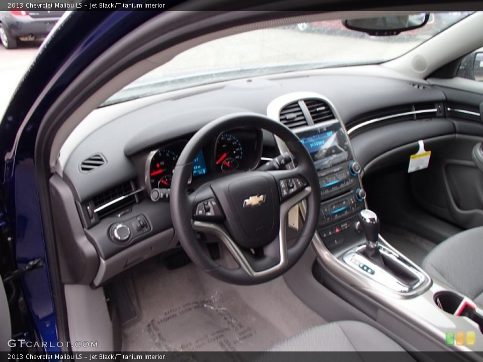 Jet Black/Titanium Interior Prime Interior for the 2013 Chevrolet Malibu LS #78258421