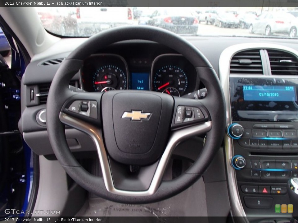 Jet Black/Titanium Interior Steering Wheel for the 2013 Chevrolet Malibu LS #78258541