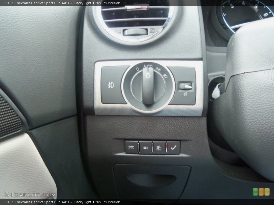 Black/Light Titanium Interior Controls for the 2012 Chevrolet Captiva Sport LTZ AWD #78258782