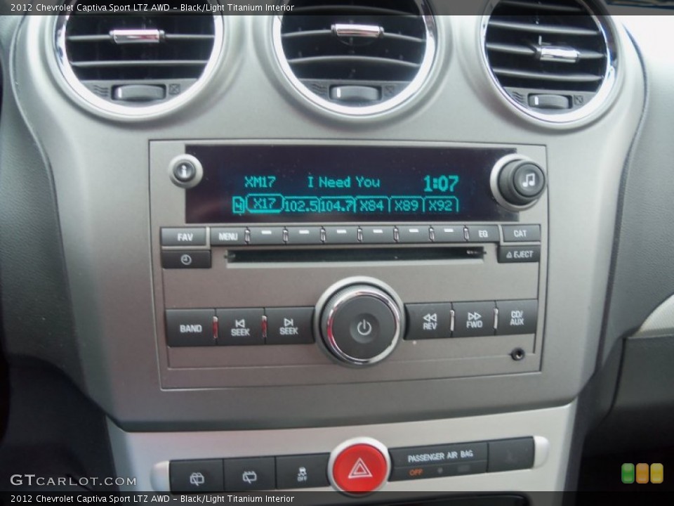 Black/Light Titanium Interior Audio System for the 2012 Chevrolet Captiva Sport LTZ AWD #78258796