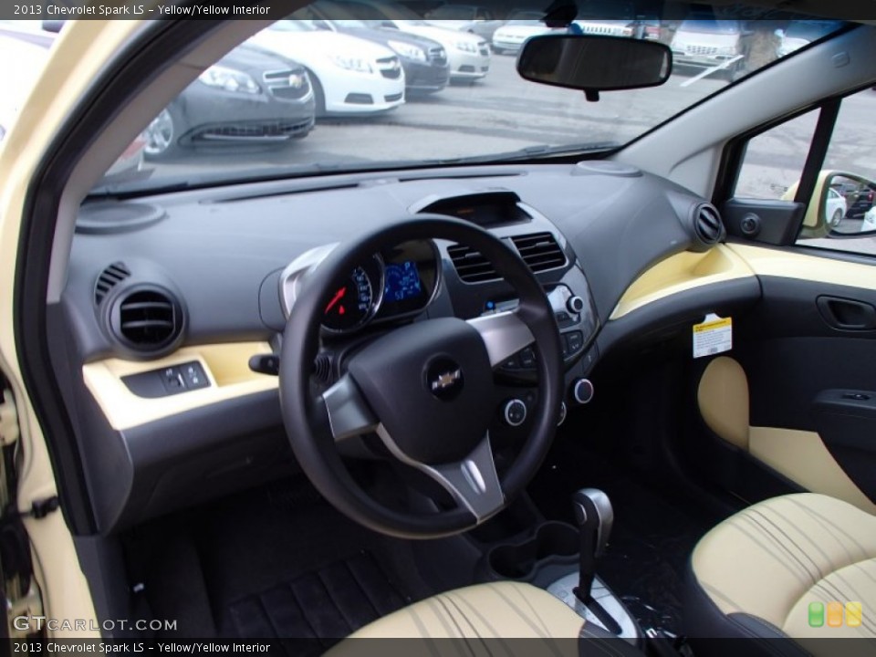Yellow/Yellow Interior Prime Interior for the 2013 Chevrolet Spark LS #78259684