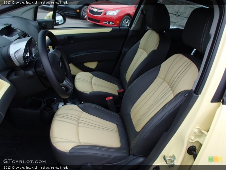 Yellow/Yellow Interior Front Seat for the 2013 Chevrolet Spark LS #78259696