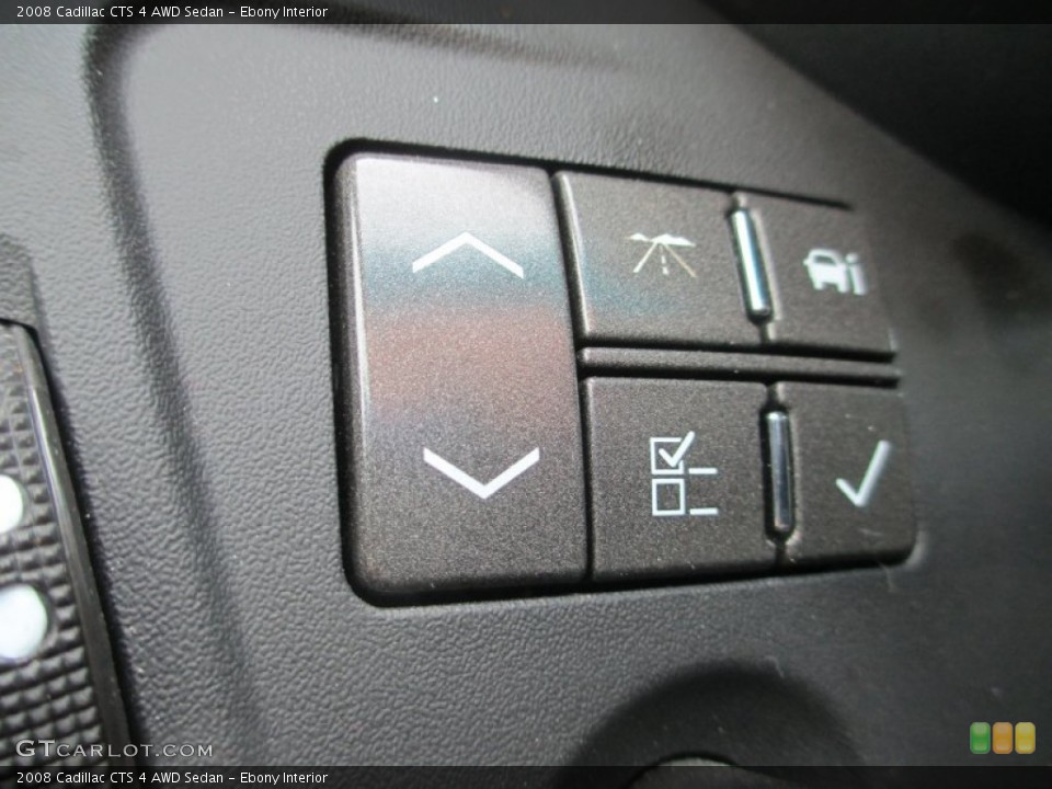Ebony Interior Controls for the 2008 Cadillac CTS 4 AWD Sedan #78259993