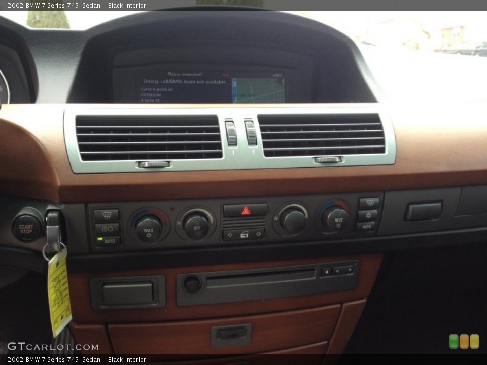 Black Interior Controls for the 2002 BMW 7 Series 745i Sedan #78260025