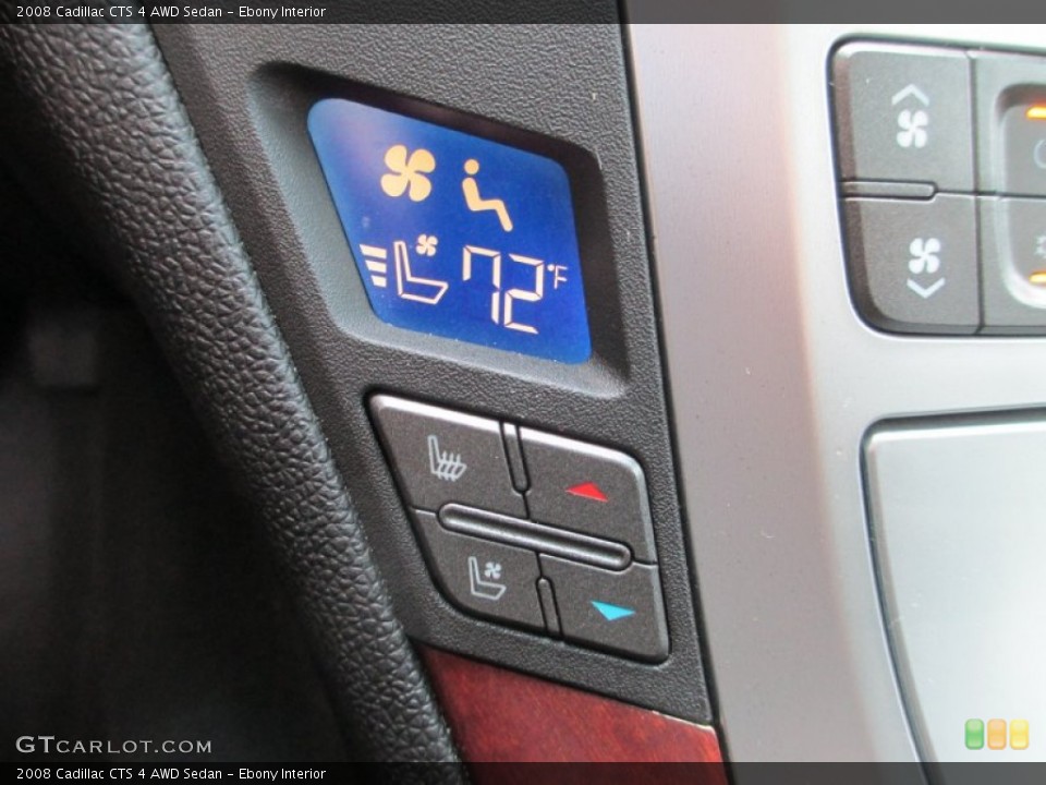 Ebony Interior Controls for the 2008 Cadillac CTS 4 AWD Sedan #78260035