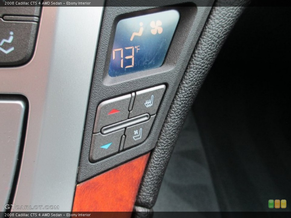 Ebony Interior Controls for the 2008 Cadillac CTS 4 AWD Sedan #78260060