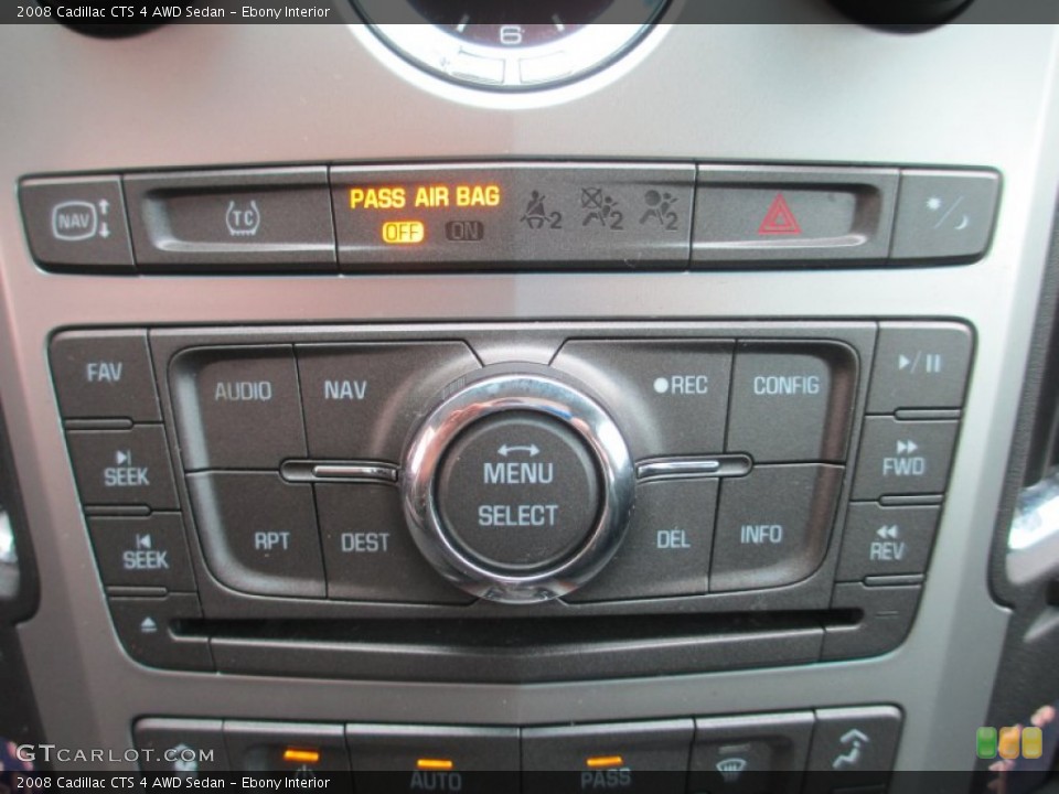 Ebony Interior Controls for the 2008 Cadillac CTS 4 AWD Sedan #78260068
