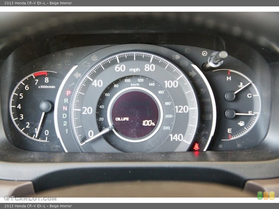 Beige Interior Gauges for the 2013 Honda CR-V EX-L #78260227