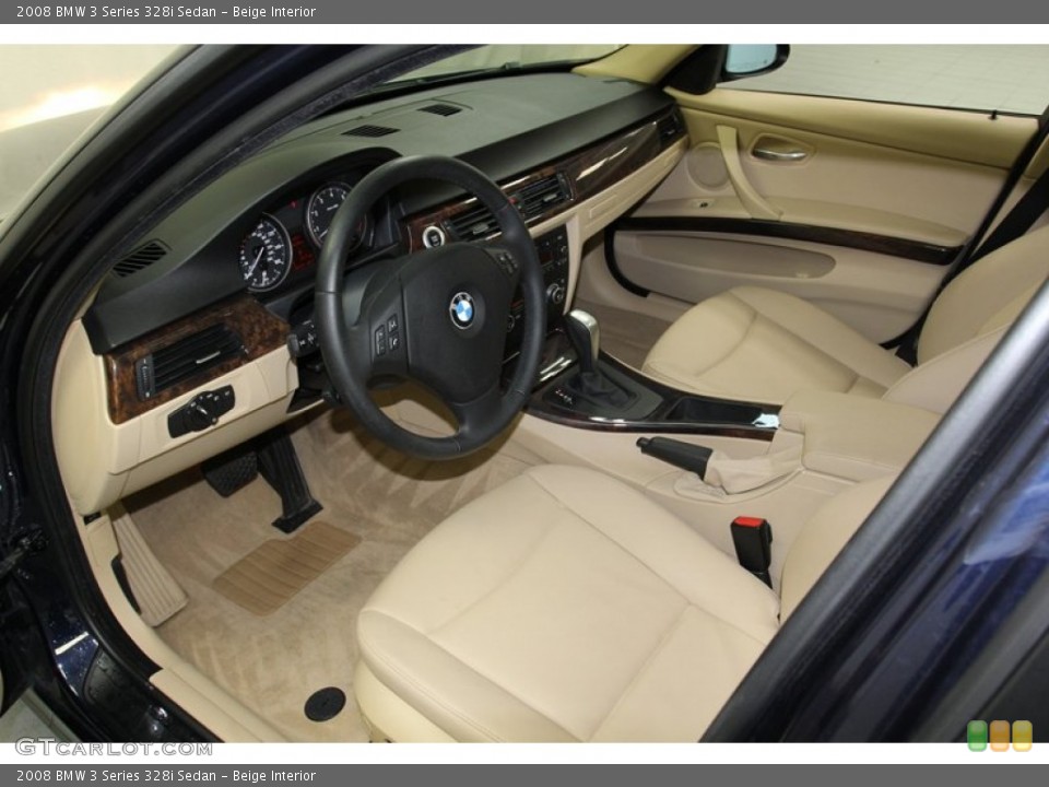 Beige Interior Prime Interior for the 2008 BMW 3 Series 328i Sedan #78260905