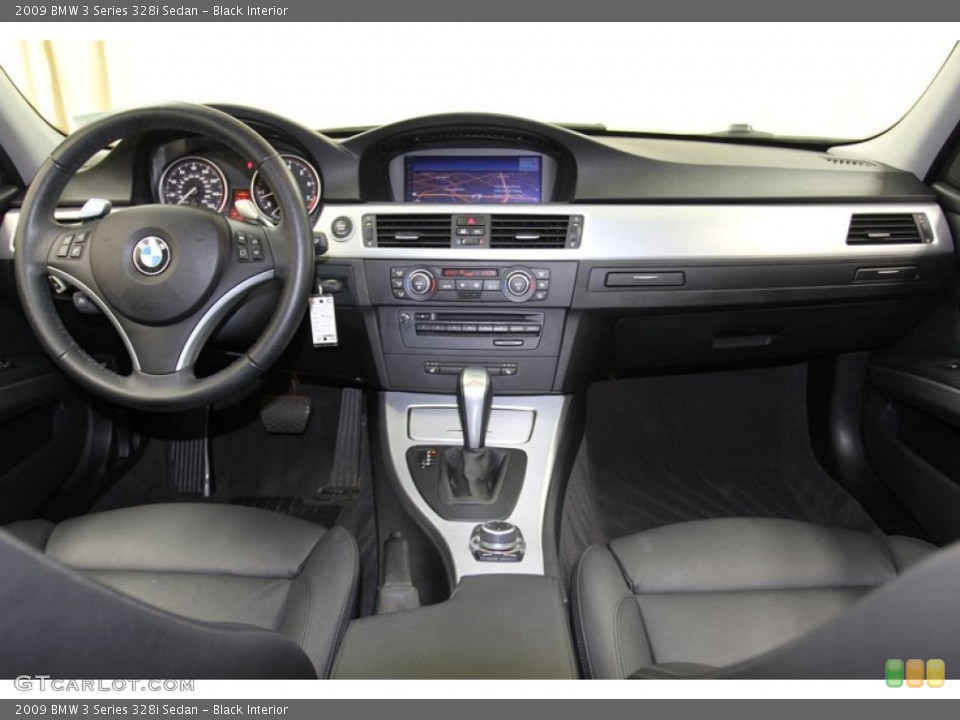Black Interior Dashboard for the 2009 BMW 3 Series 328i Sedan #78261294