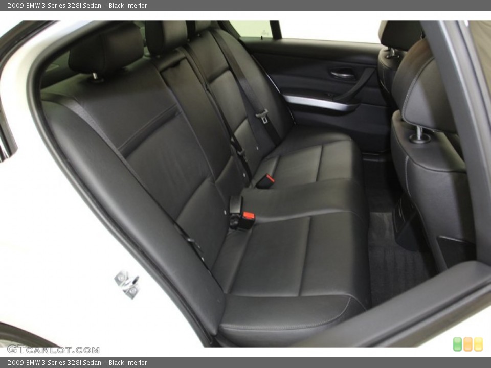 Black Interior Rear Seat for the 2009 BMW 3 Series 328i Sedan #78261664