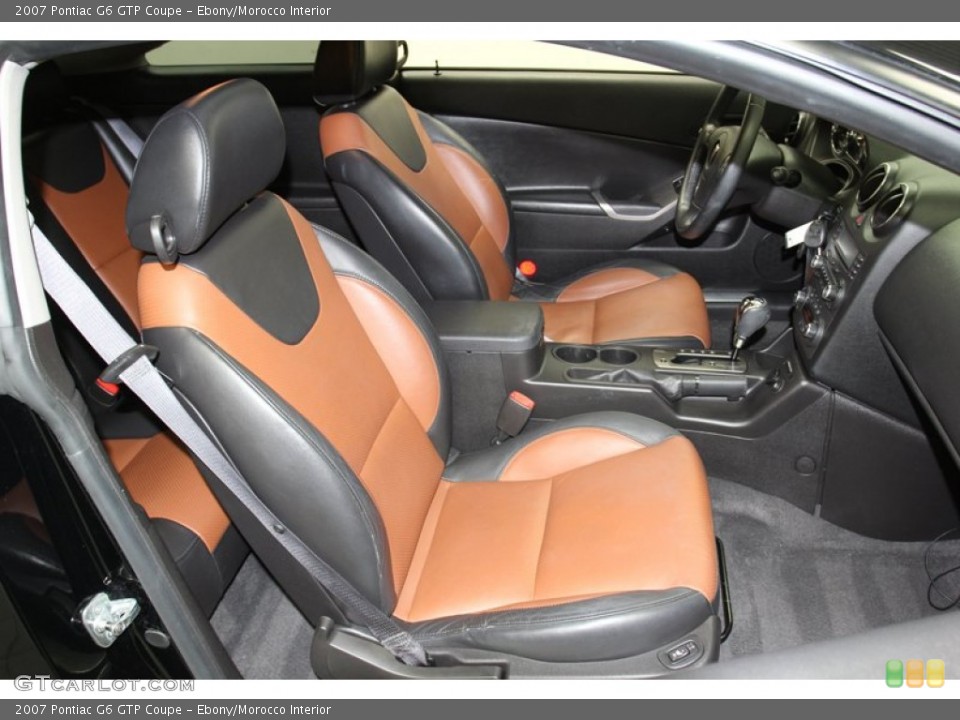 Ebony/Morocco Interior Front Seat for the 2007 Pontiac G6 GTP Coupe #78261795