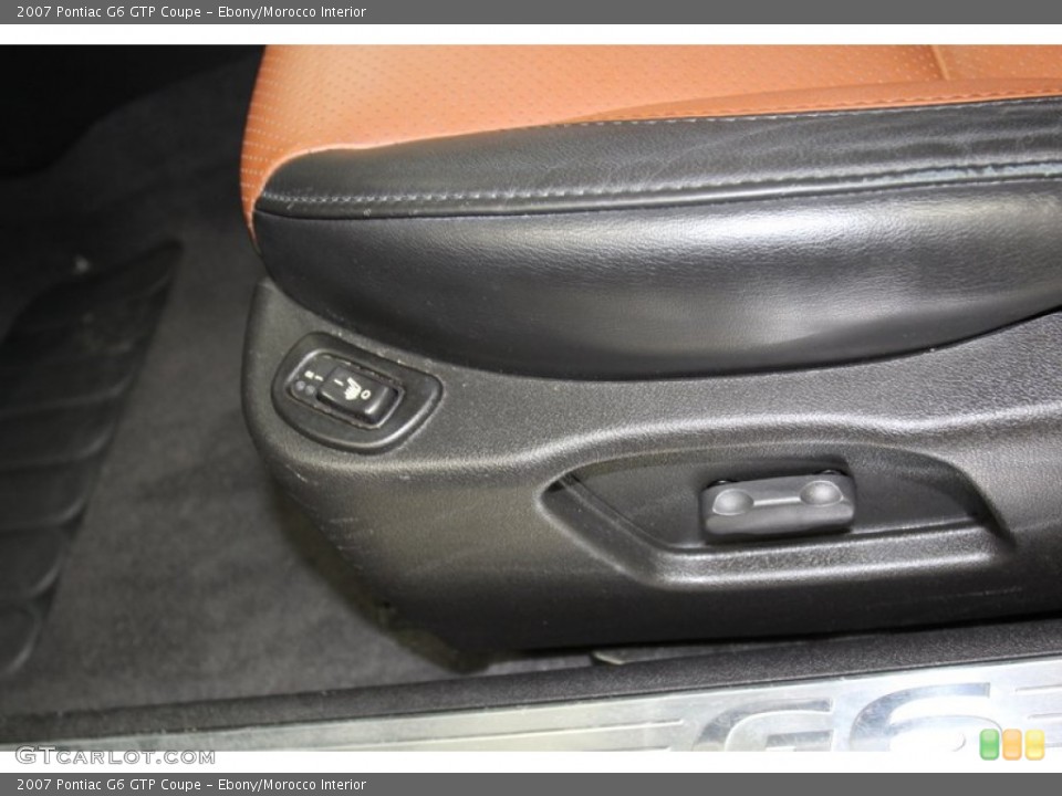 Ebony/Morocco Interior Front Seat for the 2007 Pontiac G6 GTP Coupe #78261949