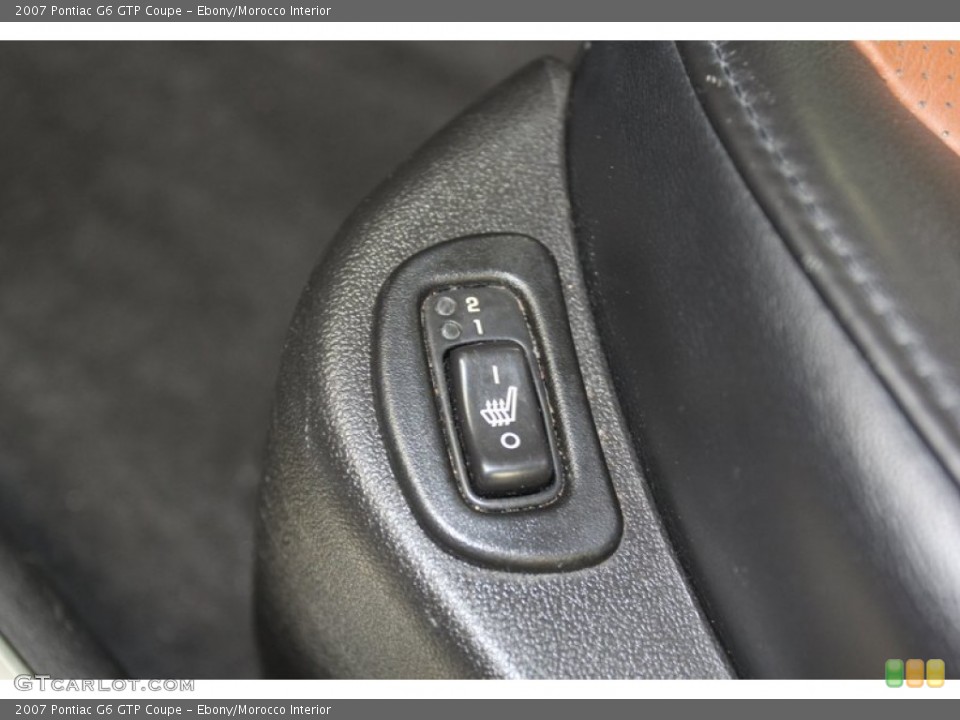 Ebony/Morocco Interior Controls for the 2007 Pontiac G6 GTP Coupe #78261965