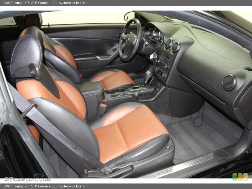 Ebony/Morocco Interior Front Seat for the 2007 Pontiac G6 GTP Coupe #78262141