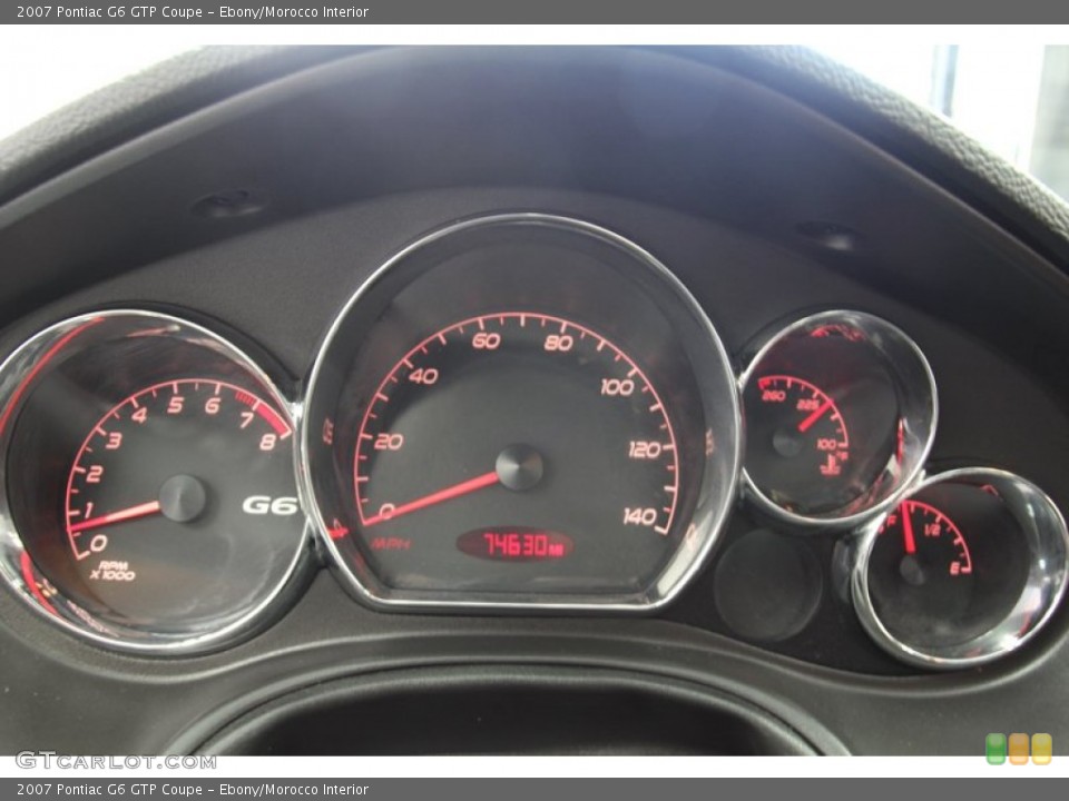Ebony/Morocco Interior Gauges for the 2007 Pontiac G6 GTP Coupe #78262253