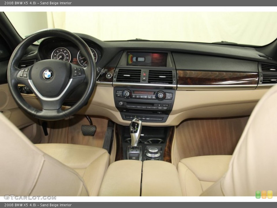Sand Beige Interior Dashboard for the 2008 BMW X5 4.8i #78262306