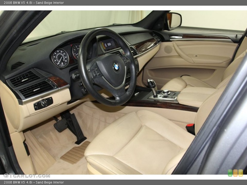 Sand Beige Interior Prime Interior for the 2008 BMW X5 4.8i #78262528