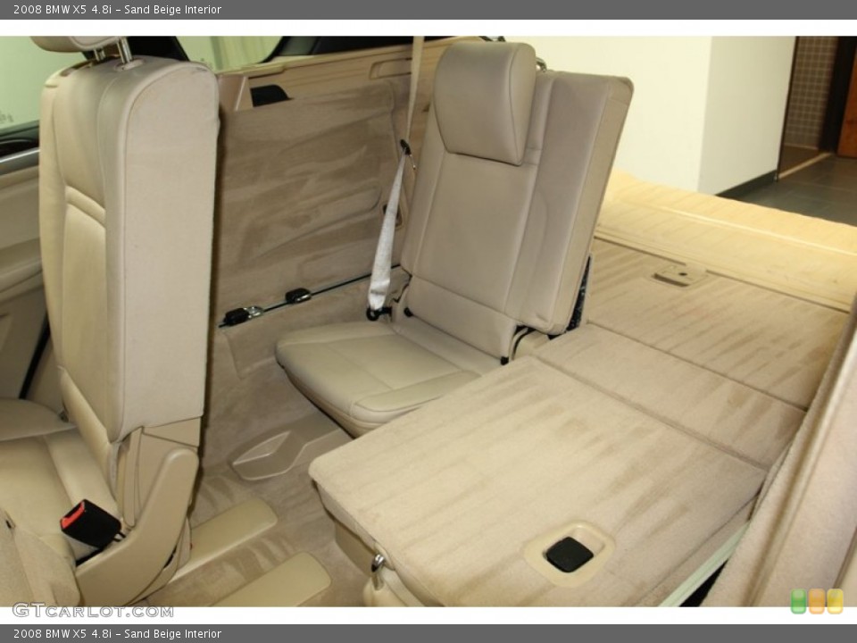 Sand Beige Interior Rear Seat for the 2008 BMW X5 4.8i #78262546