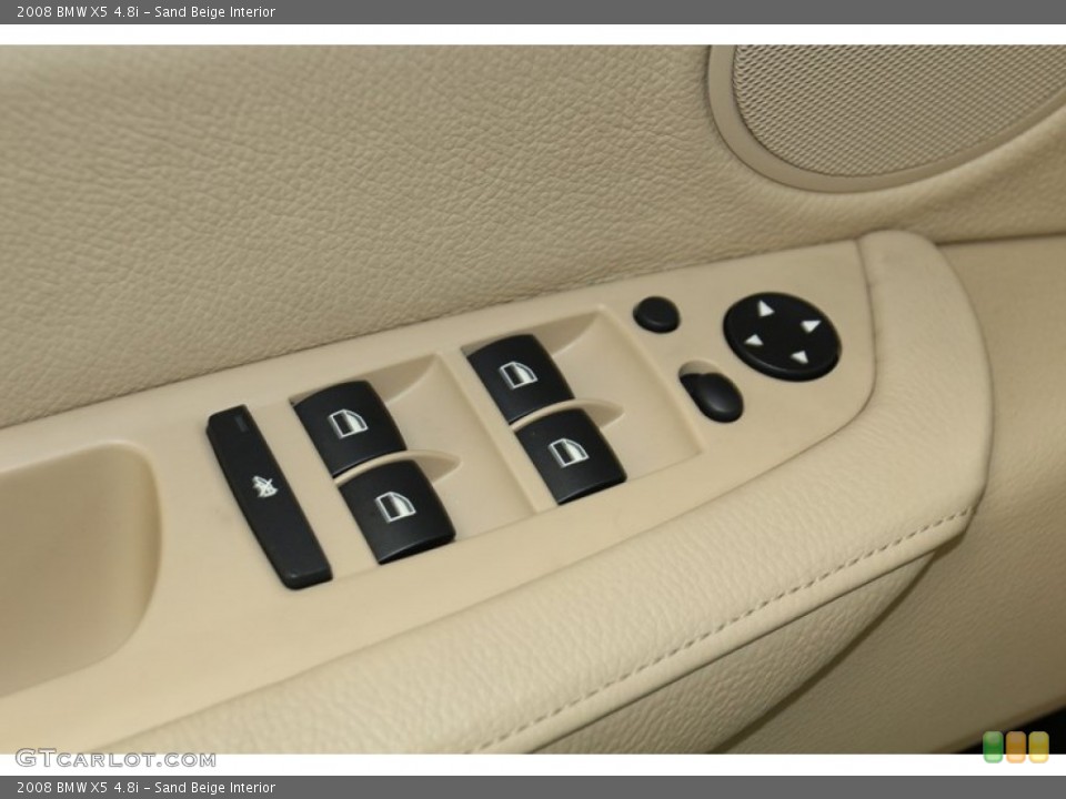 Sand Beige Interior Controls for the 2008 BMW X5 4.8i #78262648