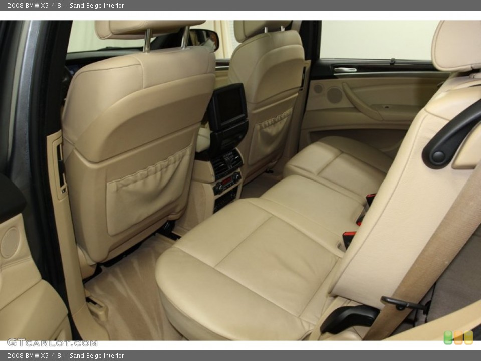 Sand Beige Interior Rear Seat for the 2008 BMW X5 4.8i #78262755
